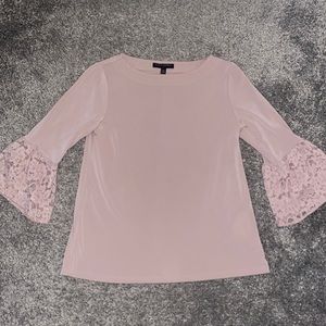Banana Republic Pink Top w/ Lace Size XS